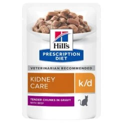 Hill's Prescription Diet Feline K/D Boeuf SACHETS 12 X 85 Grs