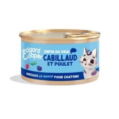 Edgard & Cooper Cabillaud & Poulet Chaton 18 X 85 G