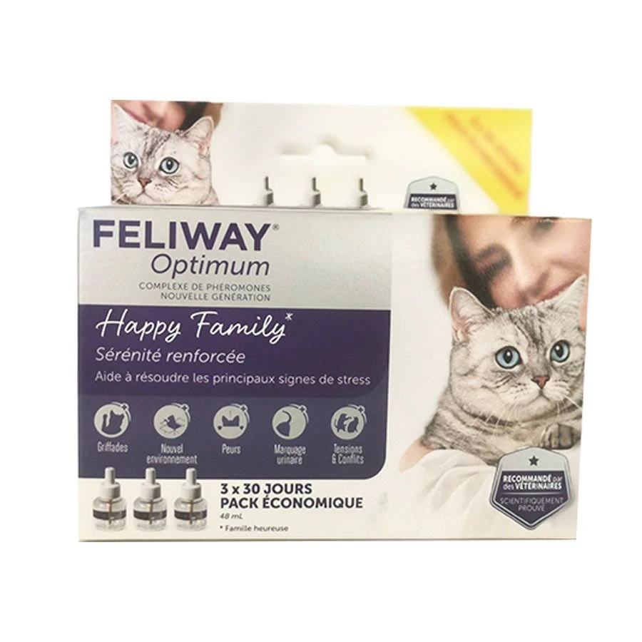 Pack Feliway Optimum Recharge 3 X 48 Ml 3 Pack Feliway Optimum Recharge 3 X 48 Ml