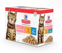 Hill's Science Plan Hill's Science Plan Feline Adult Light Pack Mixte Sachets 12 X 85 Grs