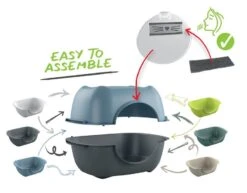 Rotho Mypet Bac à Litière Bella Anthracite -Trixie || BEAPHAR || Zolux Soldes Boutique liti re rotho mypet bella