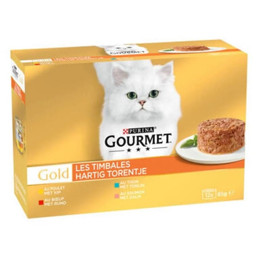 Purina Gourmet Gold Chat Les Timbales 96 X 85 G 3 Purina Gourmet Gold Chat Les Timbales 96 X 85 G