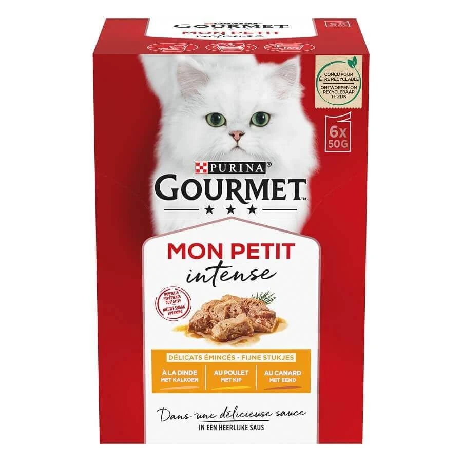 Purina Gourmet Mon Petit Intense Chat Volaille 6 X 50 G 3 Purina Gourmet Mon Petit Intense Chat Volaille 6 X 50 G