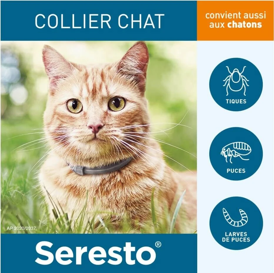 Seresto Collier Antiparasitaire Chat X2 4 Seresto Collier Antiparasitaire Chat X2 – Image 2