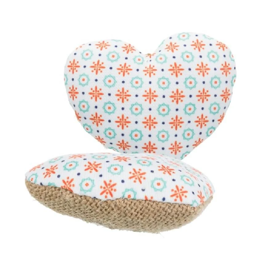 Trixie Jouet Coeur En Jute à L'herbe à Chat 3 Trixie Jouet Coeur En Jute à L'herbe à Chat