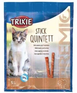 Trixie Premio Stick Quintett Agneau & Dinde Chat 5 X 5 G